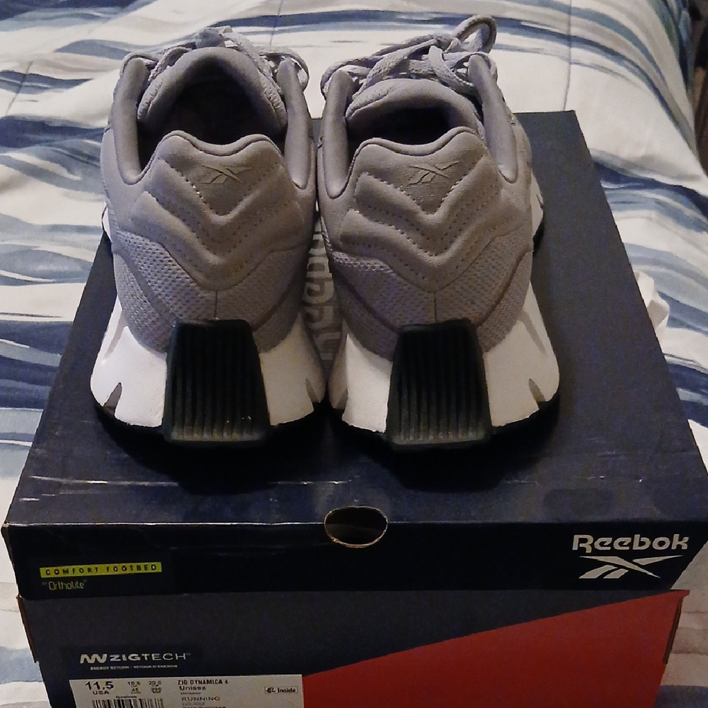 Reebok Gray Athletic Shoes with Chunky Outsole and Breathable Upper - Picture 3 of 3